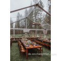Gewerbe Outdoor -Möbelholzholz mit Metallbein Restaurant Dining Holz Hotel Falten Bankett Hochzeitstisch